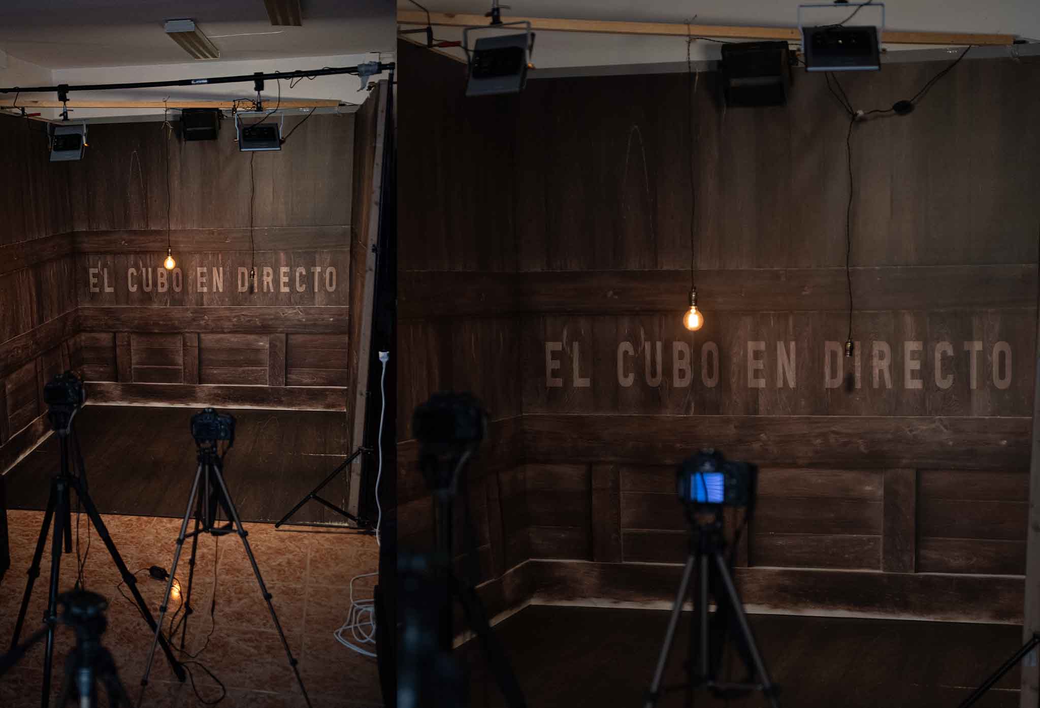 Cámaras preparadas en El Cubo en Directo
